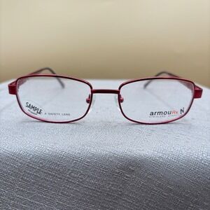 Armourx 7014 BRG Red Stainless Steel Safety Eyeglass Frames Z87-2+ 53-18-135